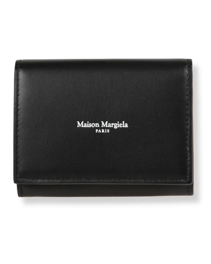 Maison Margiela Portemonnaies Snap Button Wallet schwarz Schwarz