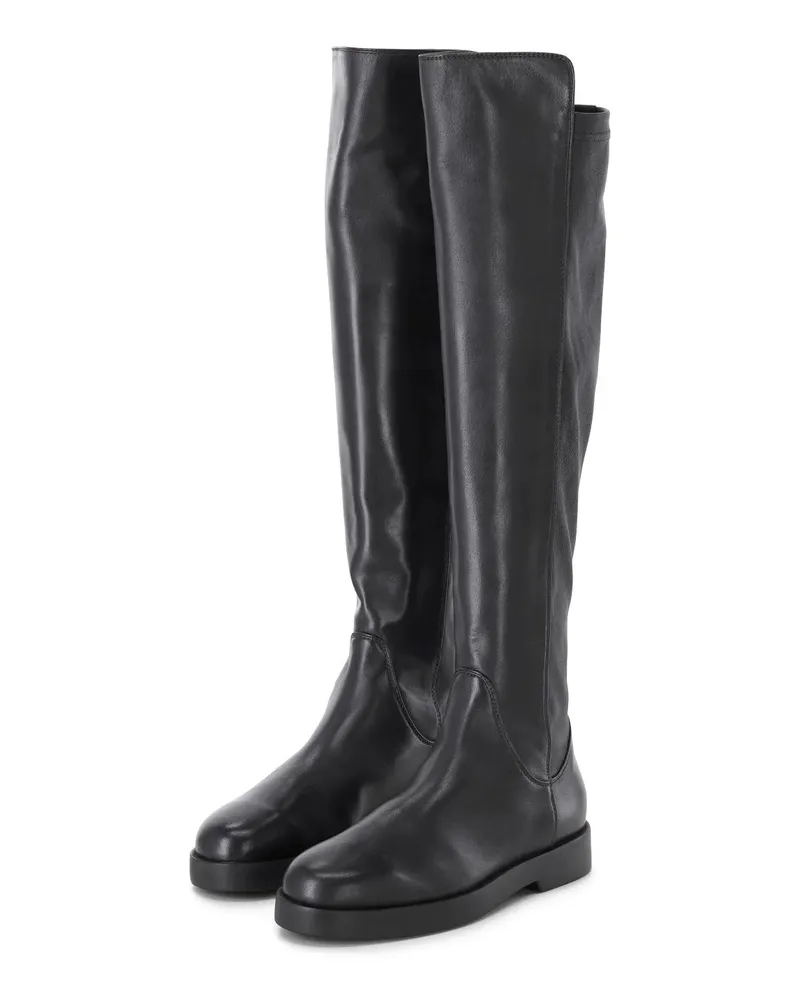 Attilio Giusti Leombruni Low-Top Sneaker Stiefel Andrea aus Leder schwarz Schwarz