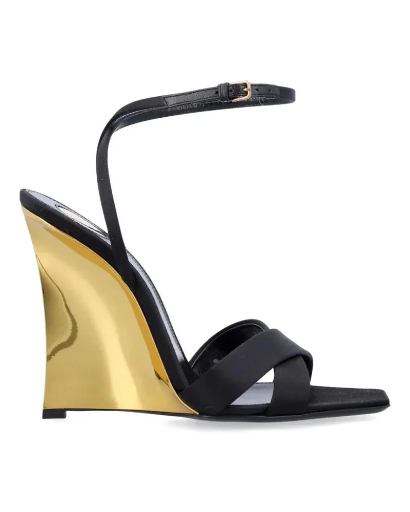 Saint Laurent Sandalen Lucienne Sandal Wedges schwarz Schwarz