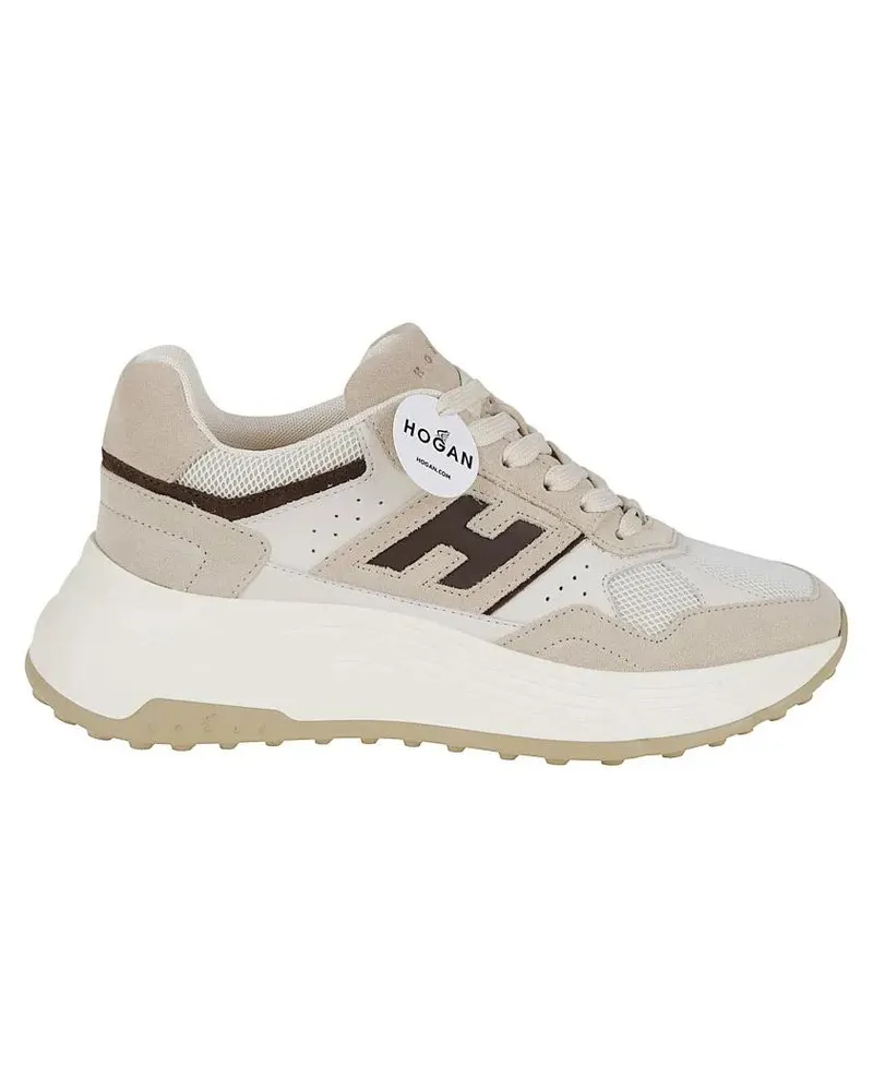 Hogan Low-Top Sneaker Suede And Technical Fabric 80S-Inspired Sneakers weiß Weiß