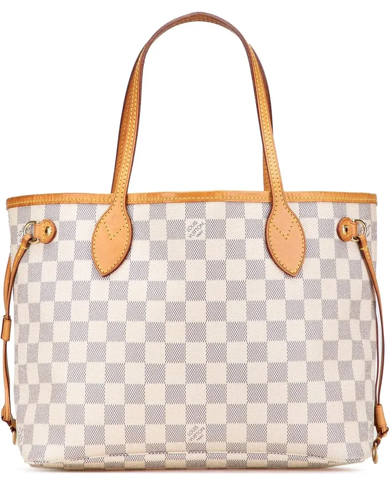 Louis Vuitton Shopper Damier Azur Neverfull PM weiß Weiß