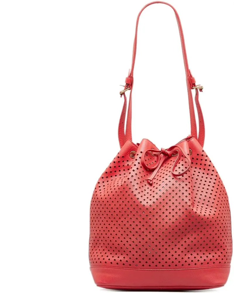Louis Vuitton Hobo Bags 2012 x Sofia Coppola Flore Perforated Noe rot Rot