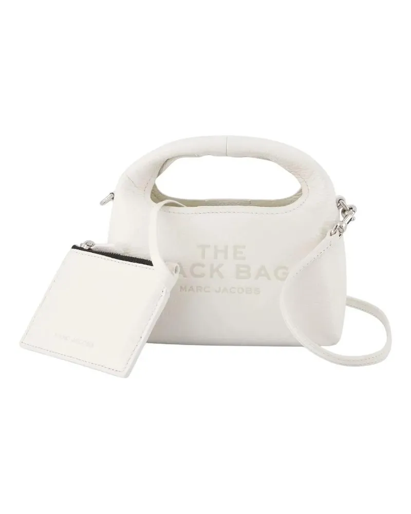 Marc Jacobs Hobo Bags Structured Calfskin Leather Crossbody With Pouch weiß Weiß