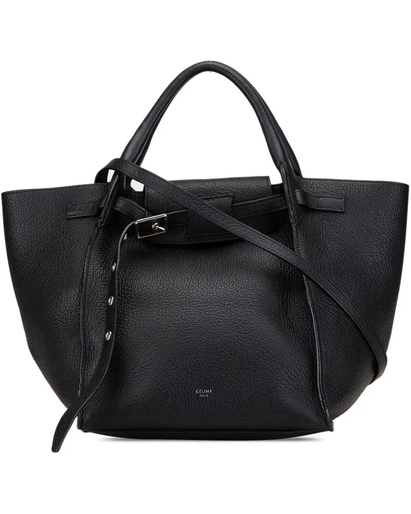 Celine Crossbody Bags 2018 Small Grained Calfskin Big Bag schwarz Schwarz
