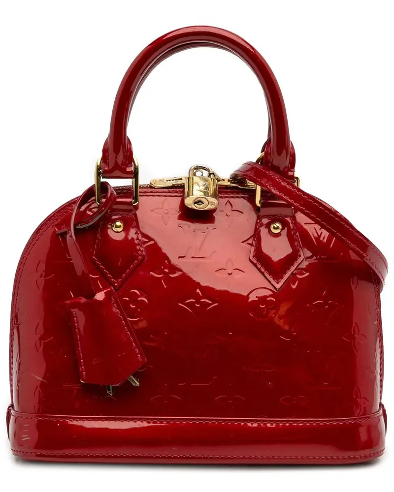 Louis Vuitton Hobo Bags Monogram Vernis Alma BB rot Rot
