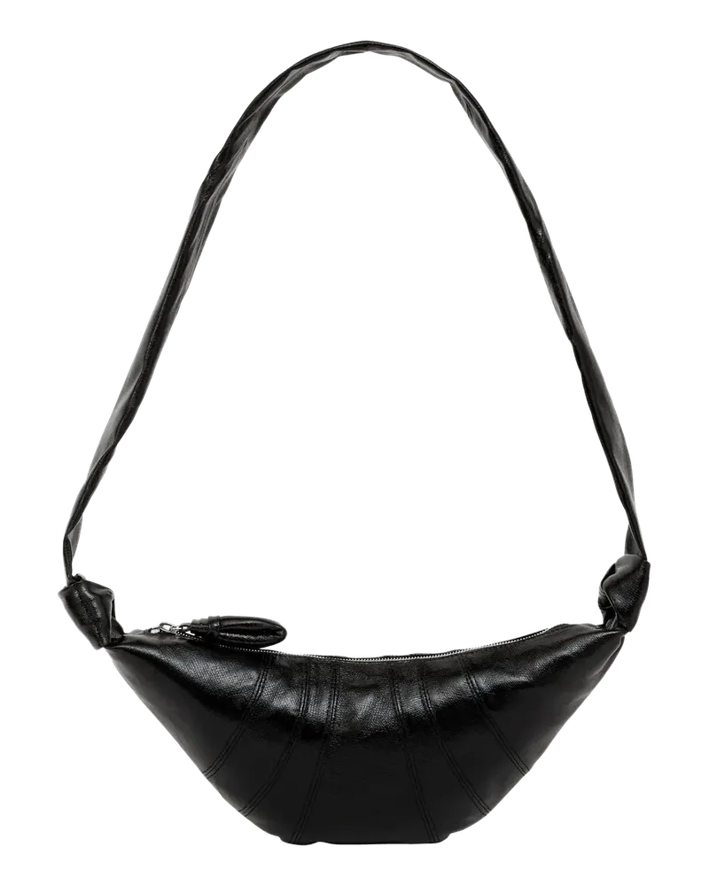 Christophe Lemaire Crossbody Bags Kleine Croissant Schultertasche schwarz Schwarz