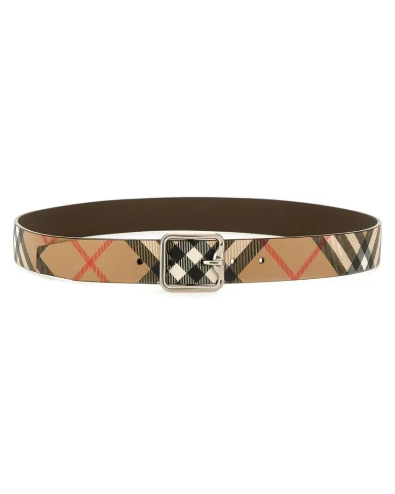 Burberry Gürtel "Check B" Reversible Belt braun Braun