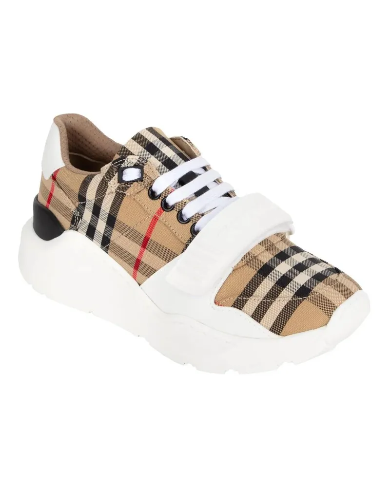 Burberry Low-Top Sneaker Vintage Check-Pattern Touch-Strap Sneakers beige Beige