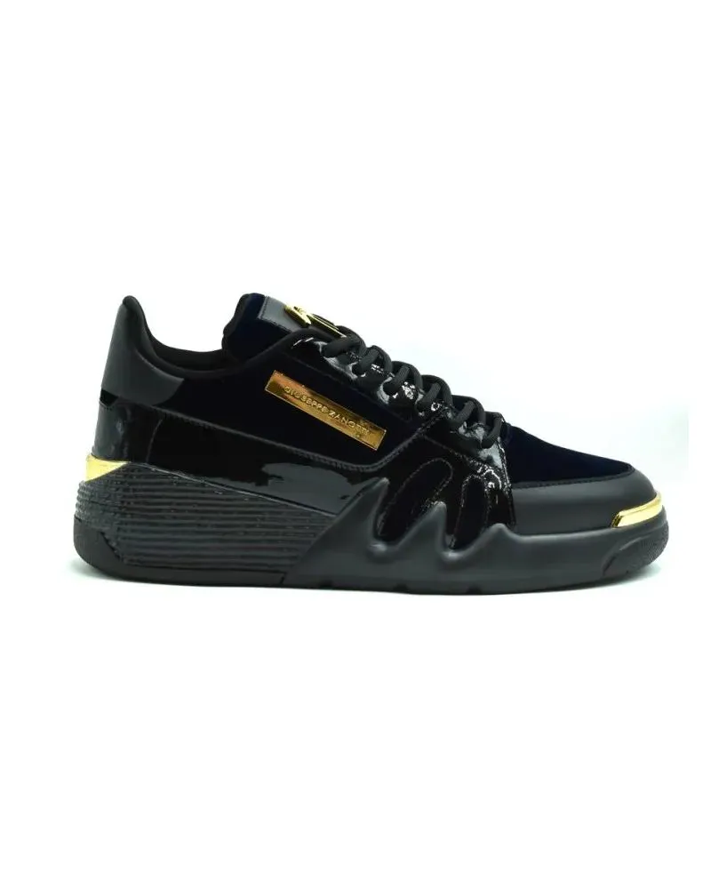 Giuseppe Zanotti Low-Top Sneaker Sneakers With Cotton-Polyester Blend And Gold Acce schwarz Schwarz