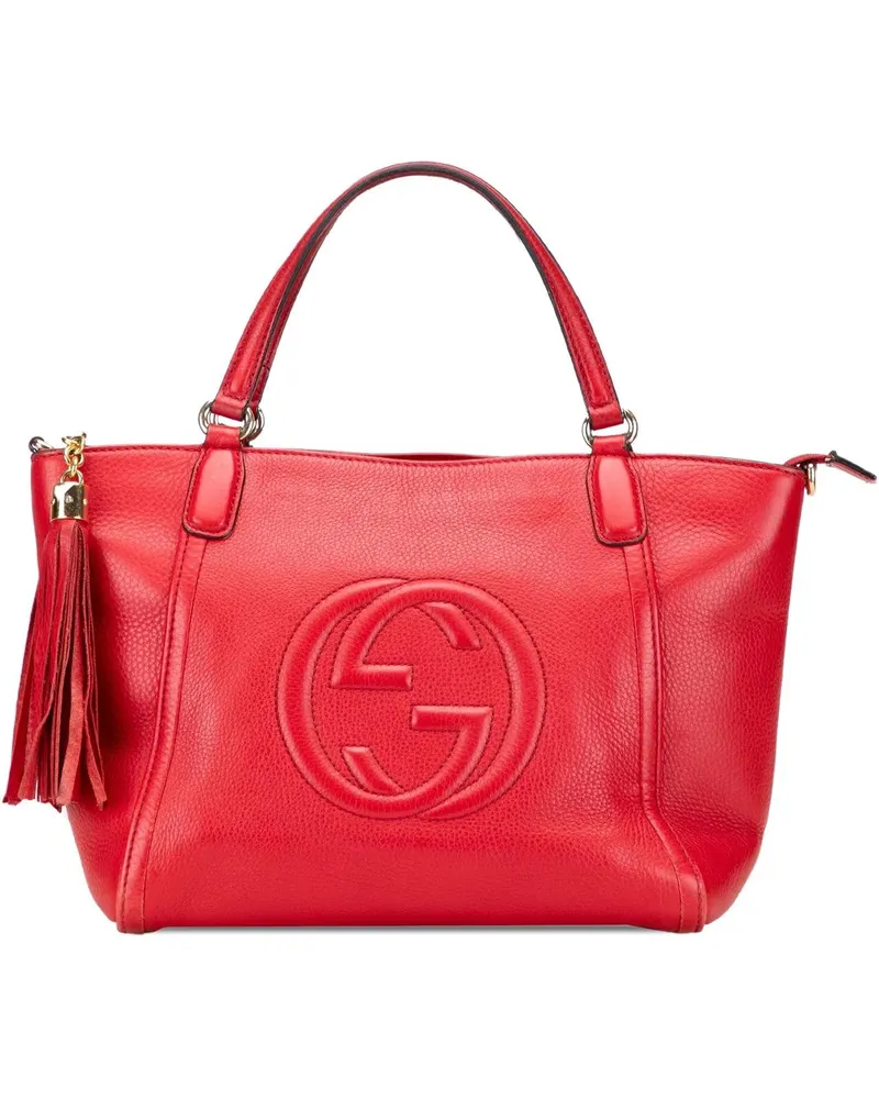 Gucci Hobo Bags Small Leather Soho Cellarius Satchel rot Rot