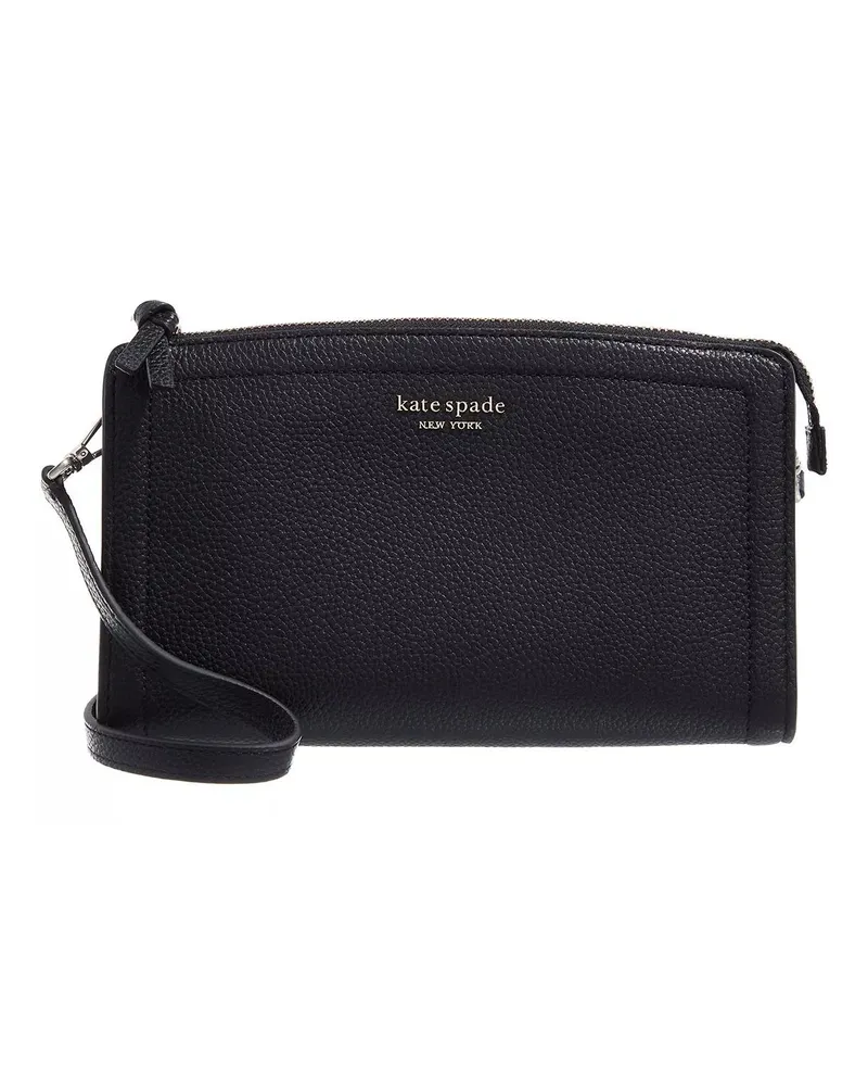 Kate Spade Crossbody Bags Knott Pebbled Leather Small Crossbody schwarz Schwarz