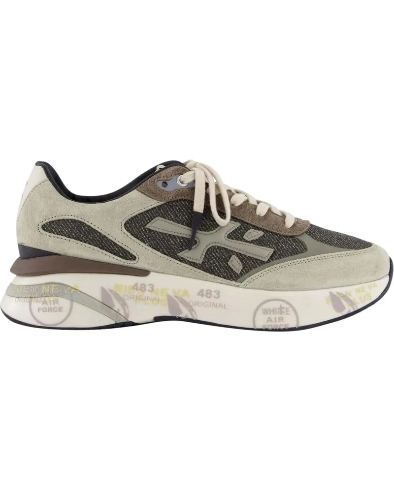 Premiata Low-Top Sneaker Heren Moerun Sneaker Grijs/Bruin grau Grau