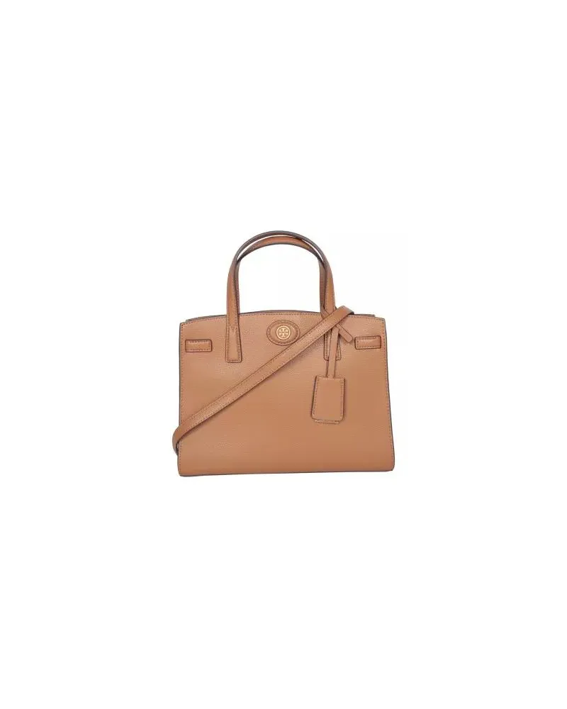 Tory Burch Satchels Robinson Pebbled Small Satchel braun Braun