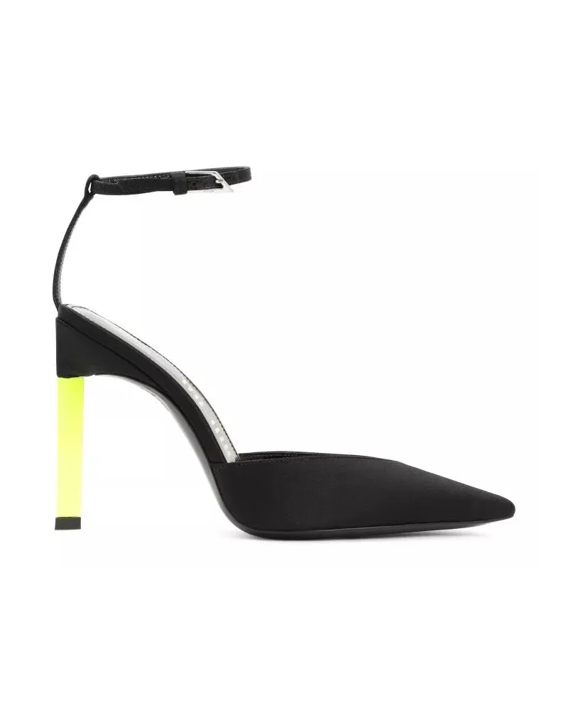 ATTICO Hohe Schuhe Black And Yellow Perine Pump schwarz Schwarz