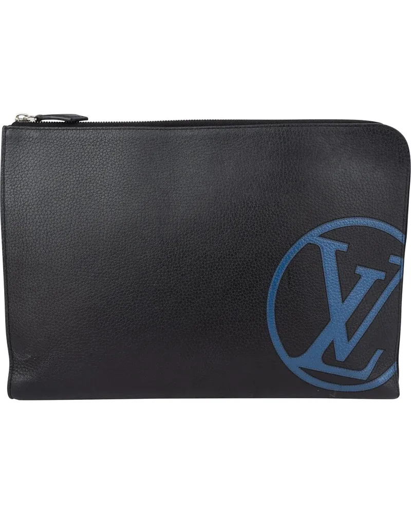 Louis Vuitton Crossbody Bags  Taurillon LV Laptop Clutch schwarz Schwarz