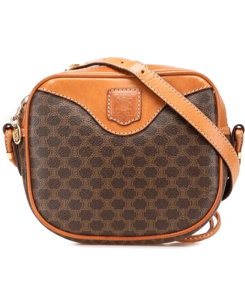 Celine Hobo Bags Macadam Coated Canvas Crossbody braun Braun