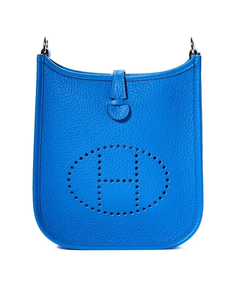 Hermès Hobo Bags Evelyne 17 Togo In Hydra Blue blau Blau