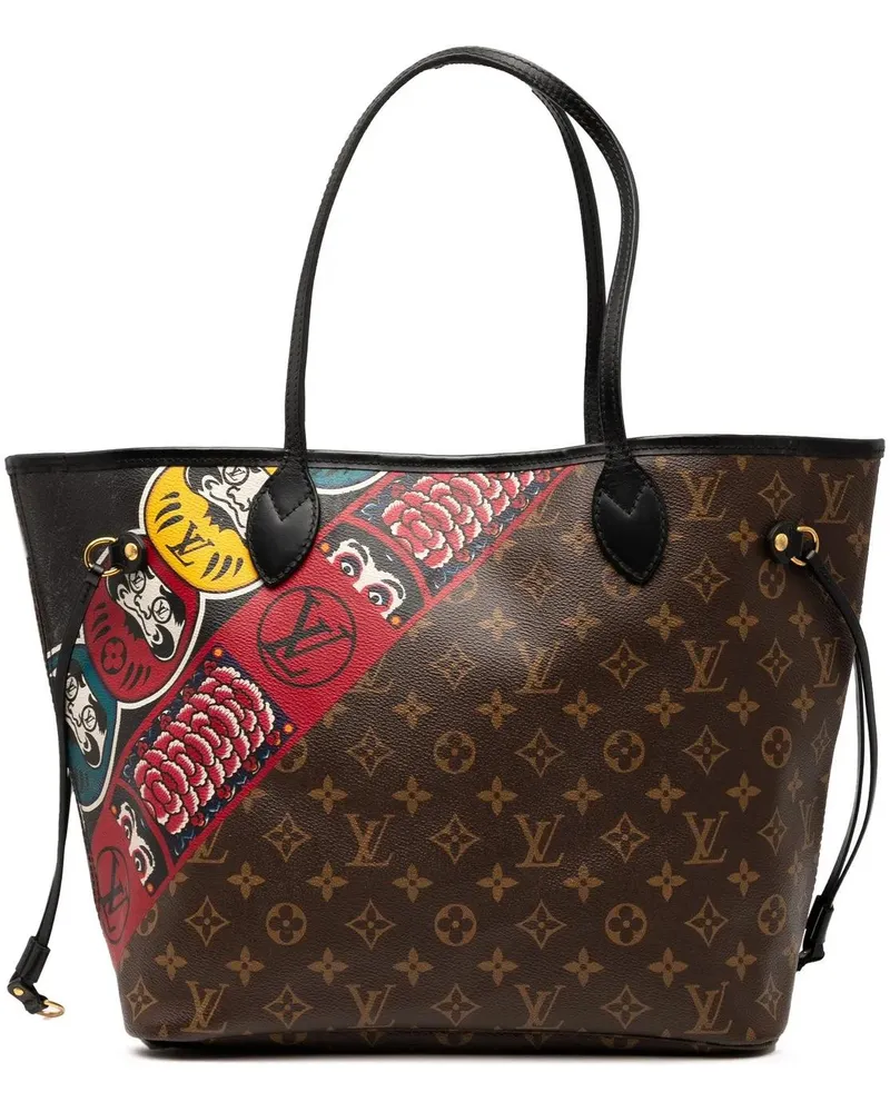 Louis Vuitton Shopper Monogram Kabuki Neverfull MM braun Braun