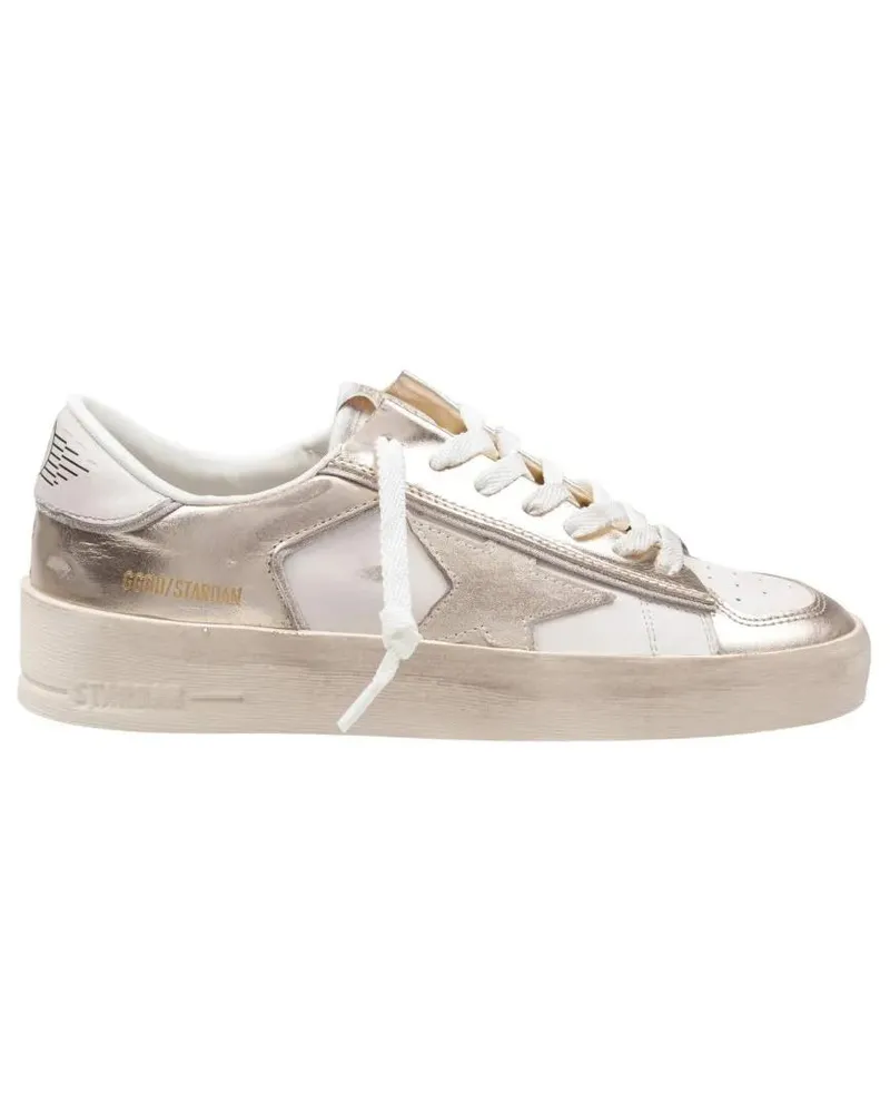 Golden Goose Low-Top Sneaker White Leather Stardan Sneakers grau Grau