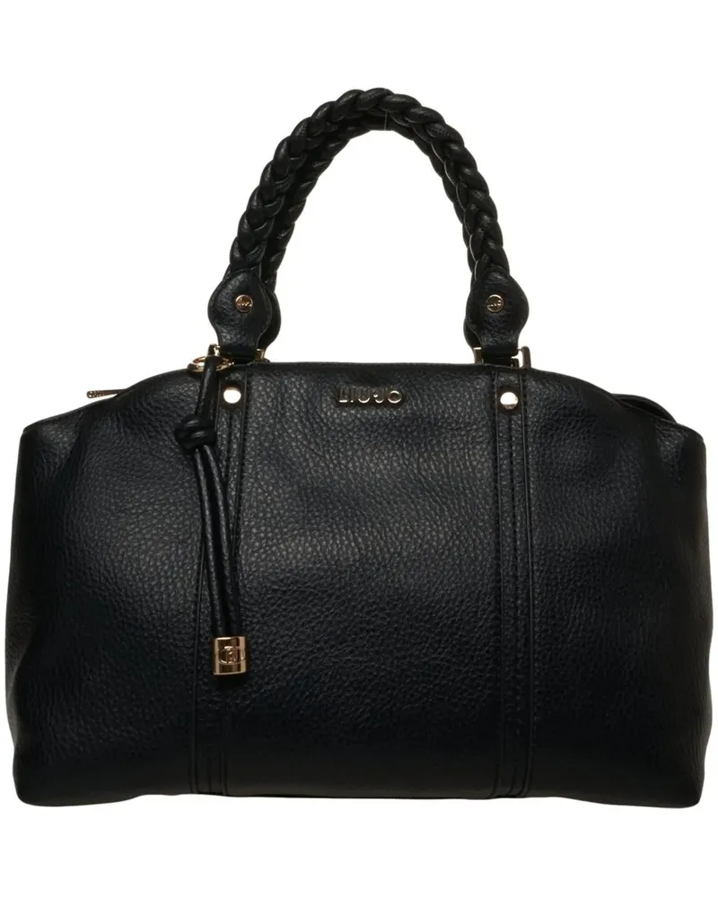Liu Jo Shopper Grained leather shopper 'Fluida' schwarz Schwarz
