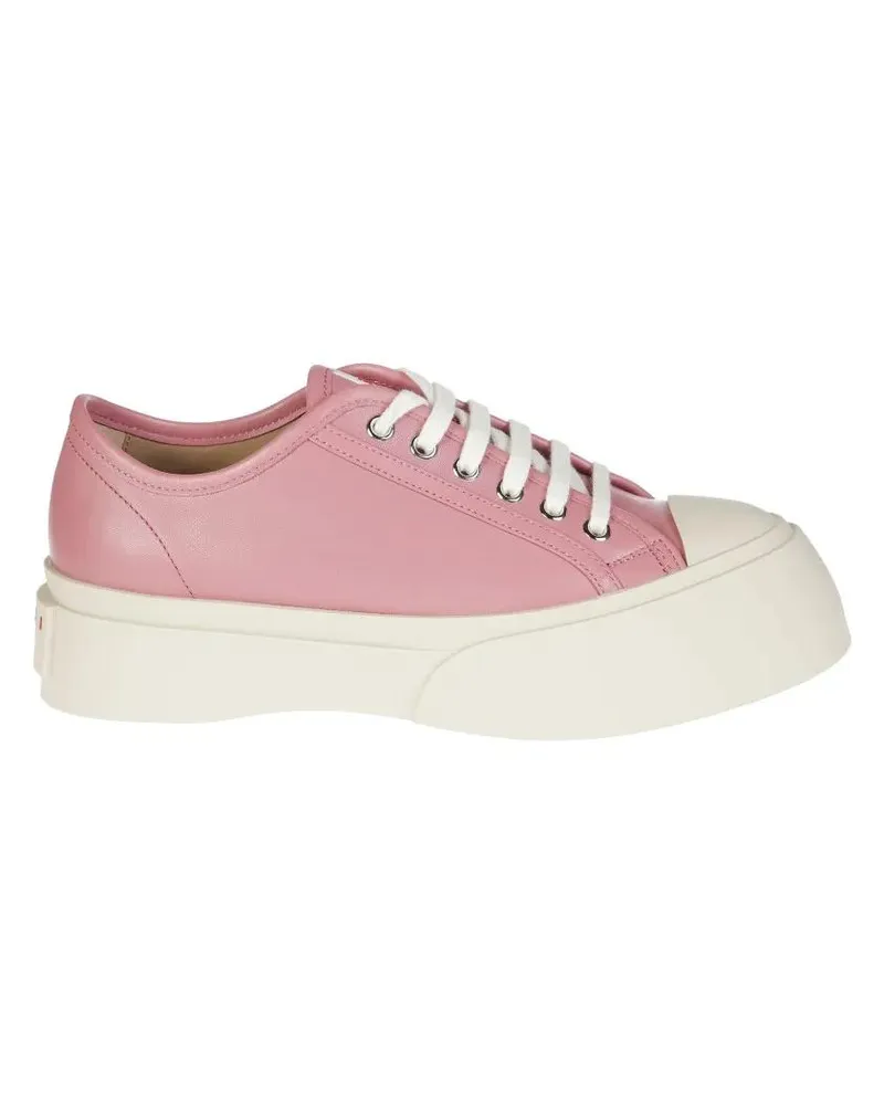 Marni Low-Top Sneaker Platform Sneakers With Smooth Leather Upper pink Rosa