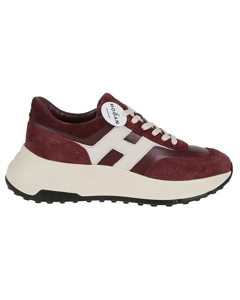 Hogan Low-Top Sneaker Suede And Technical Fabric Hyperlight Sneakers rot Rot