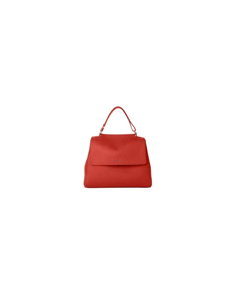 Orciani Hobo Bags Handbag In Soft Hammered Leather rot Rot