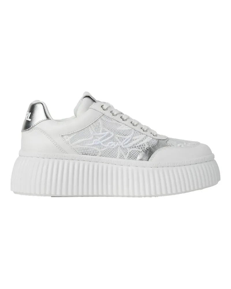 Karl Lagerfeld Low-Top Sneaker KREEPER ORCHIDEEN-SNEAKERS weiß Weiß