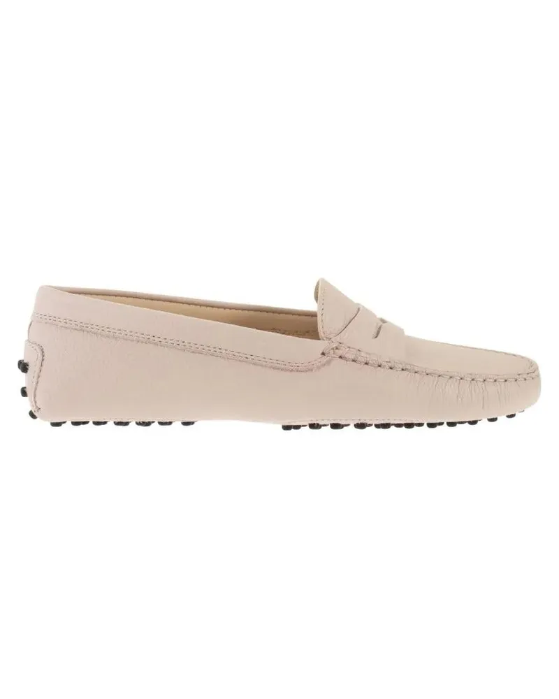 TOD'S Refined Leather Loafers With Hand-Stitched Detaili pink Rosa