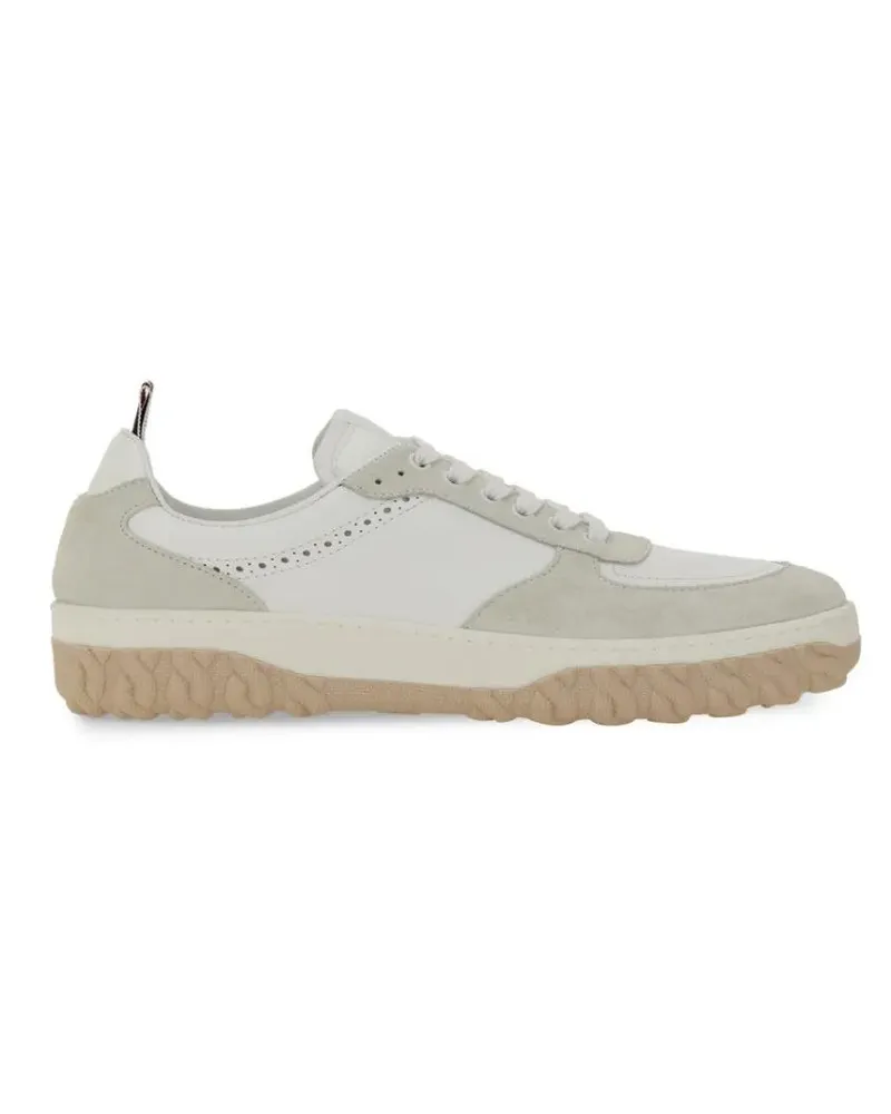 Thom Browne Low-Top Sneaker Leather Sneaker weiß Weiß