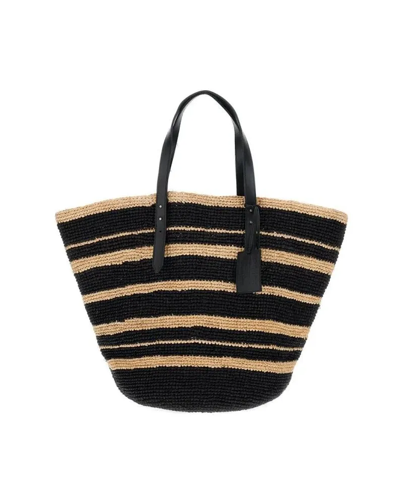 Manebí Shopper & Totes Ar Bahia Straw Bag schwarz Schwarz