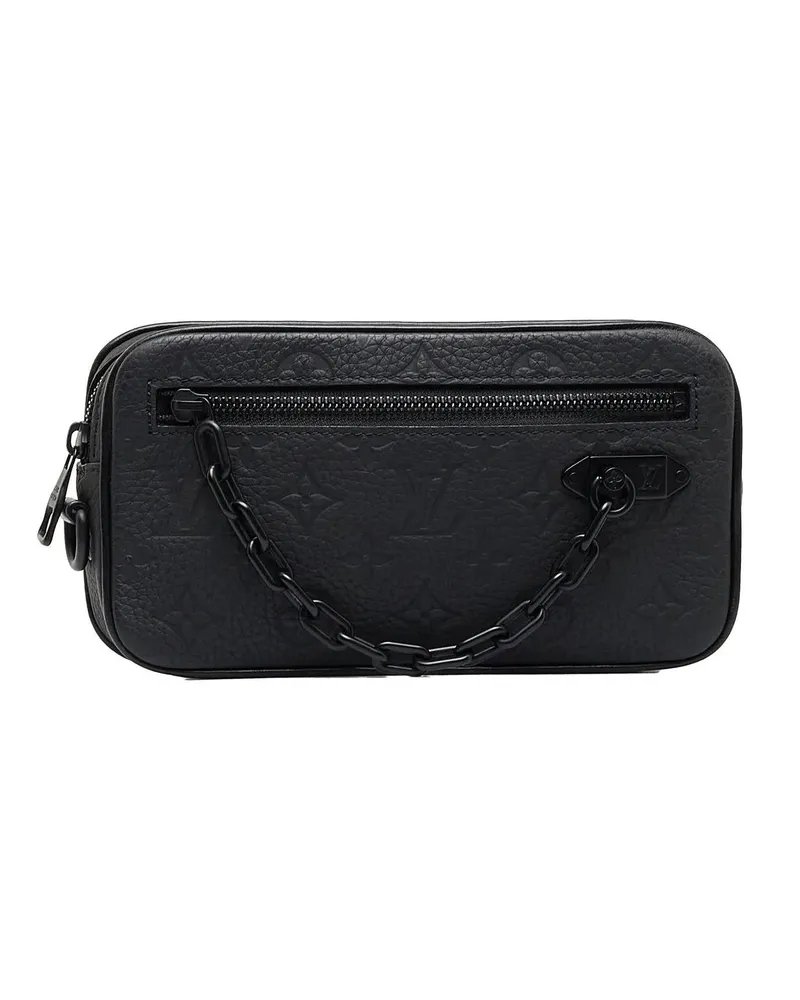 Louis Vuitton Clutches Monogram Taurillon Pochette Volga grau Grau