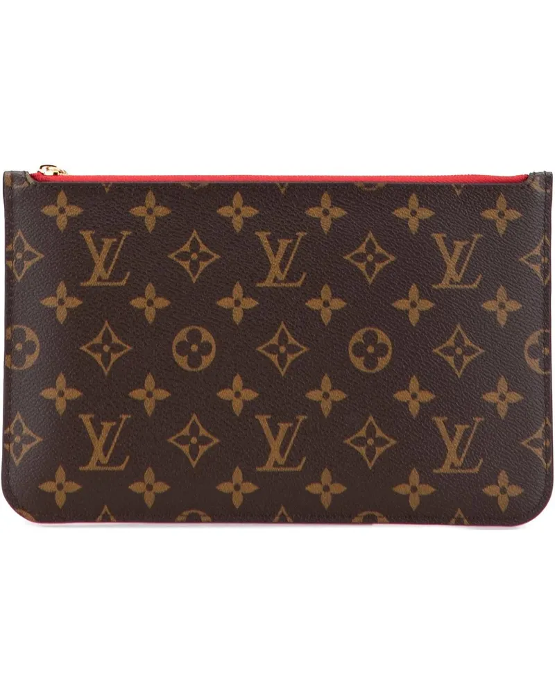 Louis Vuitton Kosmetiktaschen Monogram Neverfull Pouch braun Braun