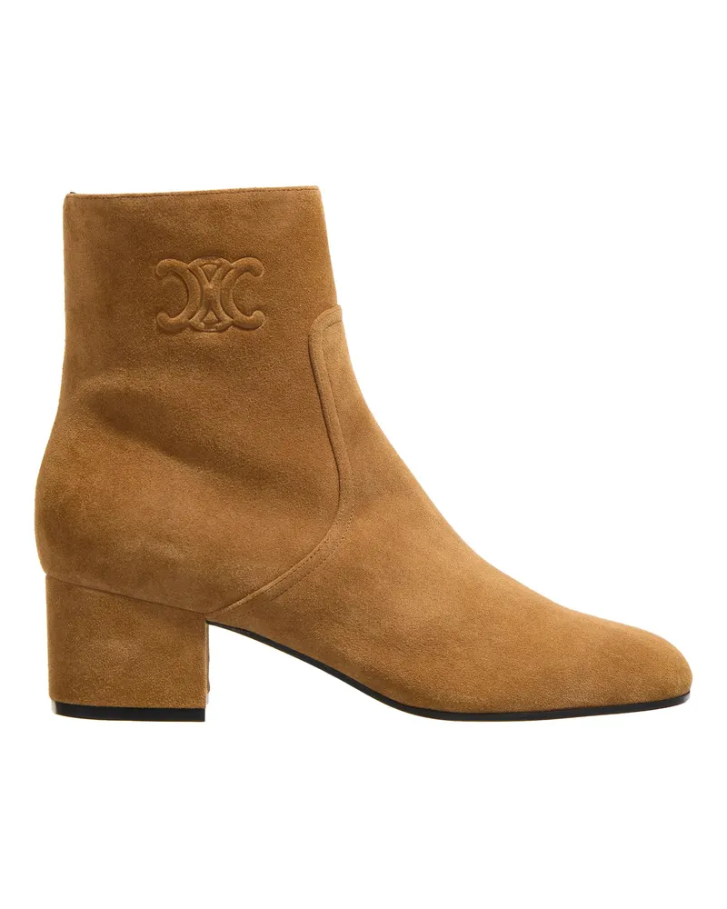Celine Stiefeletten Triomphe Short Boots braun Braun