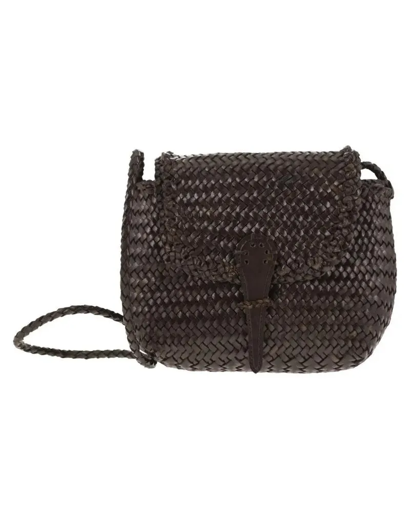 Dragon Diffusion Hobo Bags Mini City Bag - Woven Leather Bag schwarz Schwarz