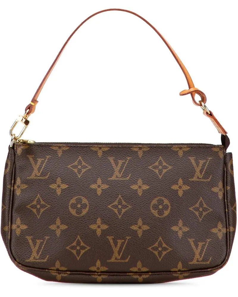 Louis Vuitton Hobo Bags Monogram Pochette Accessoires braun Braun
