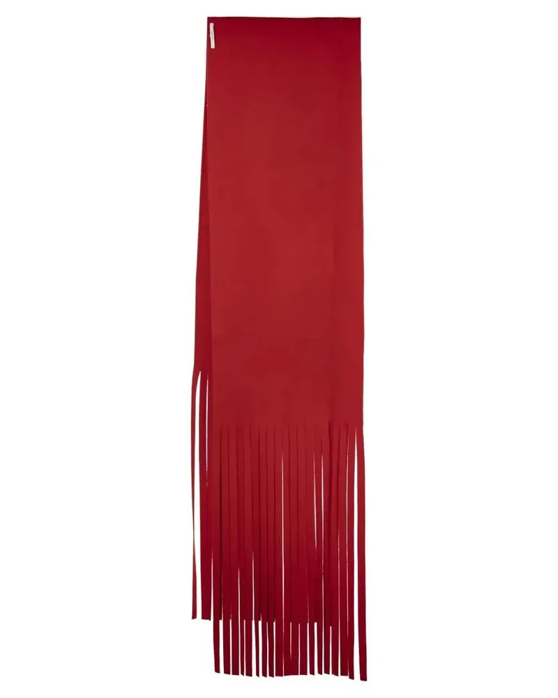 SPORTMAX Tücher & Schals Avocado - Long Scarf With Fringes rot Rot