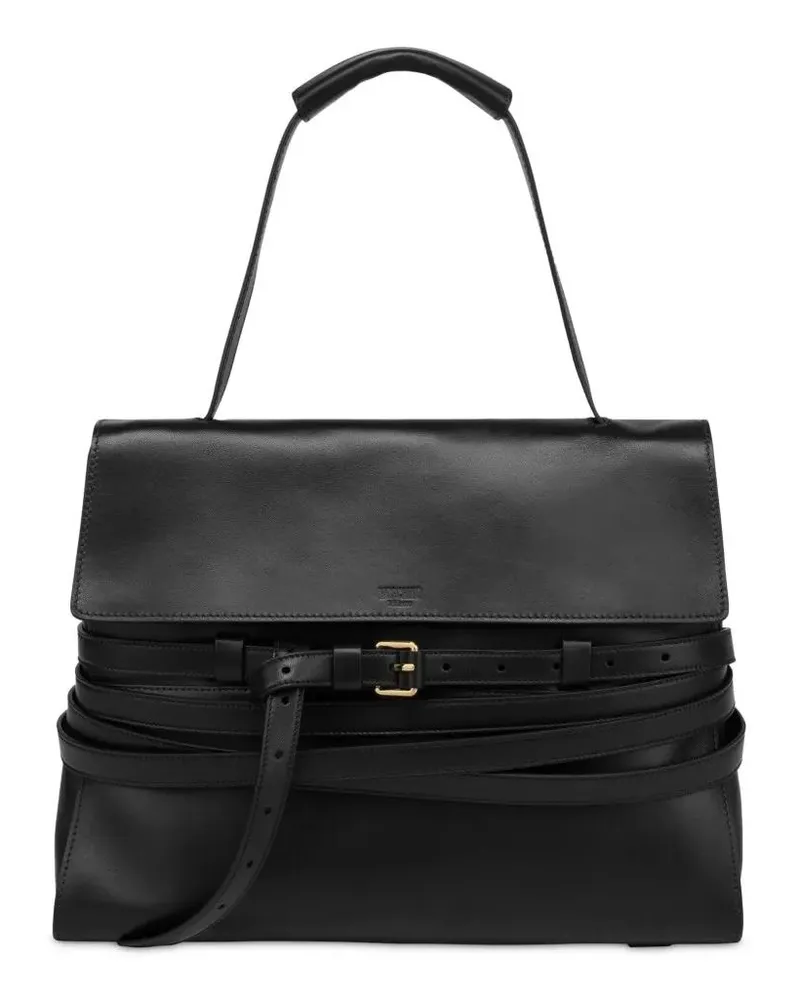 Moschino Hobo Bags Structured Black Minimalist Bag With Clean Lines schwarz Schwarz