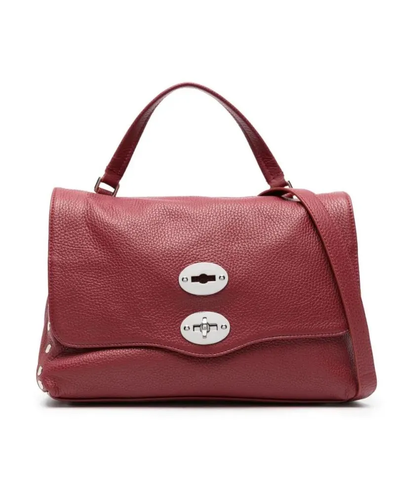 Zanellato Hobo Bags Postina Daily Small Leather Handbag rot Rot
