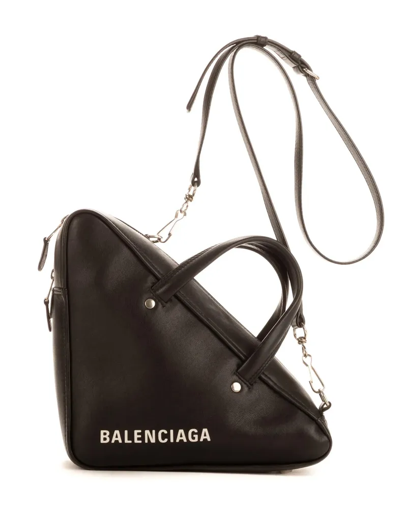 Balenciaga Crossbody Bags Triangle Duffle Bag schwarz Schwarz