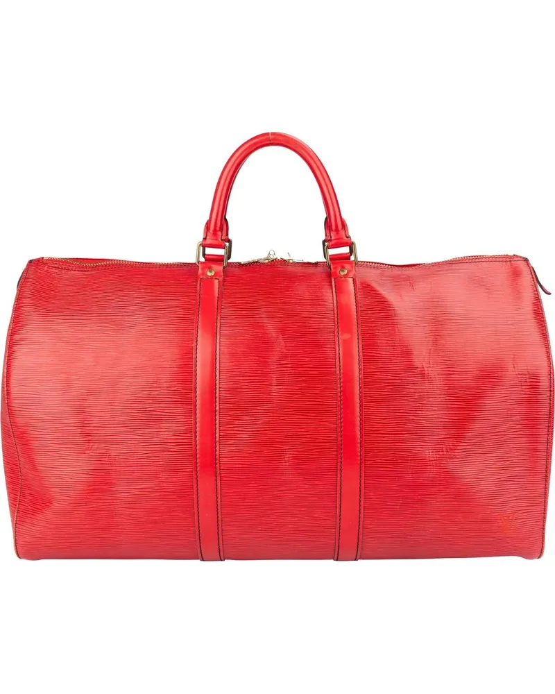 Louis Vuitton Crossbody Bags  Rouge Epi Leather Keepall 50 rot Rot