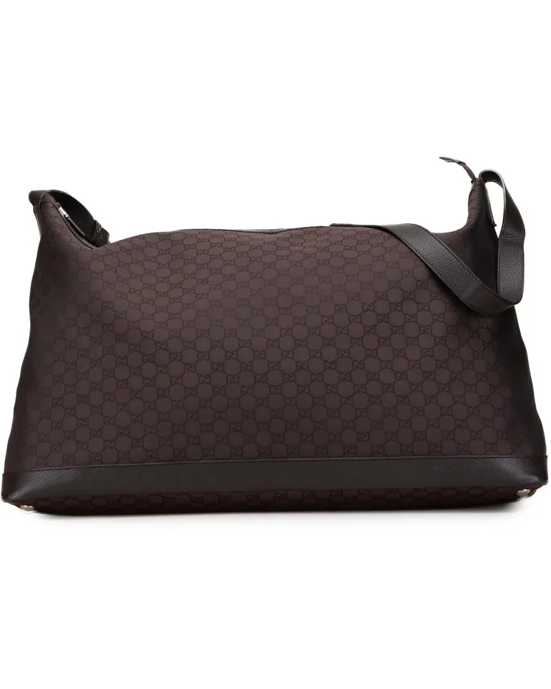 Gucci Weekender XL GG Nylon Travel Bag braun Braun