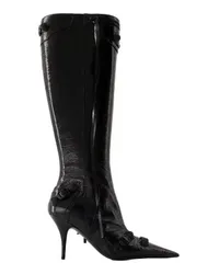 Balenciaga Boots & Stiefeletten Cagole H90 Boots - Leather - Black Schwarz