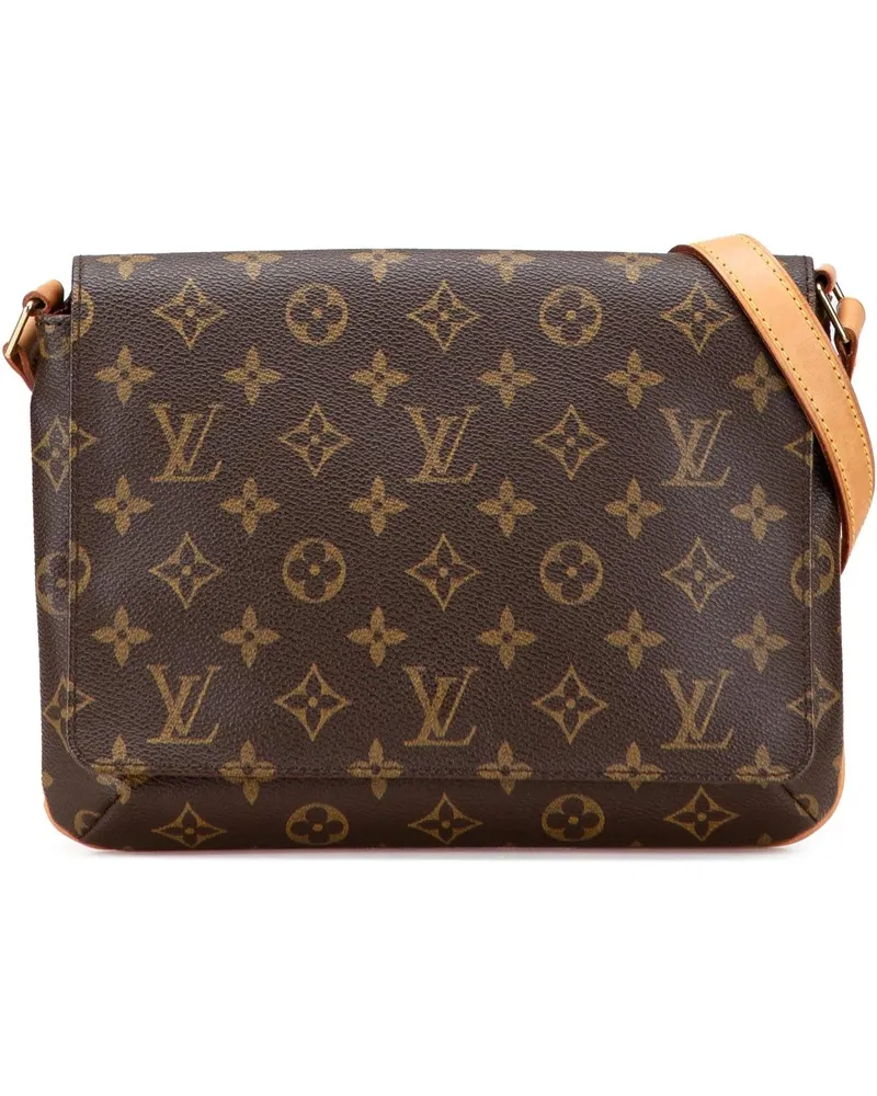 Louis Vuitton Hobo Bags Monogram Musette Tango Short Strap braun Braun