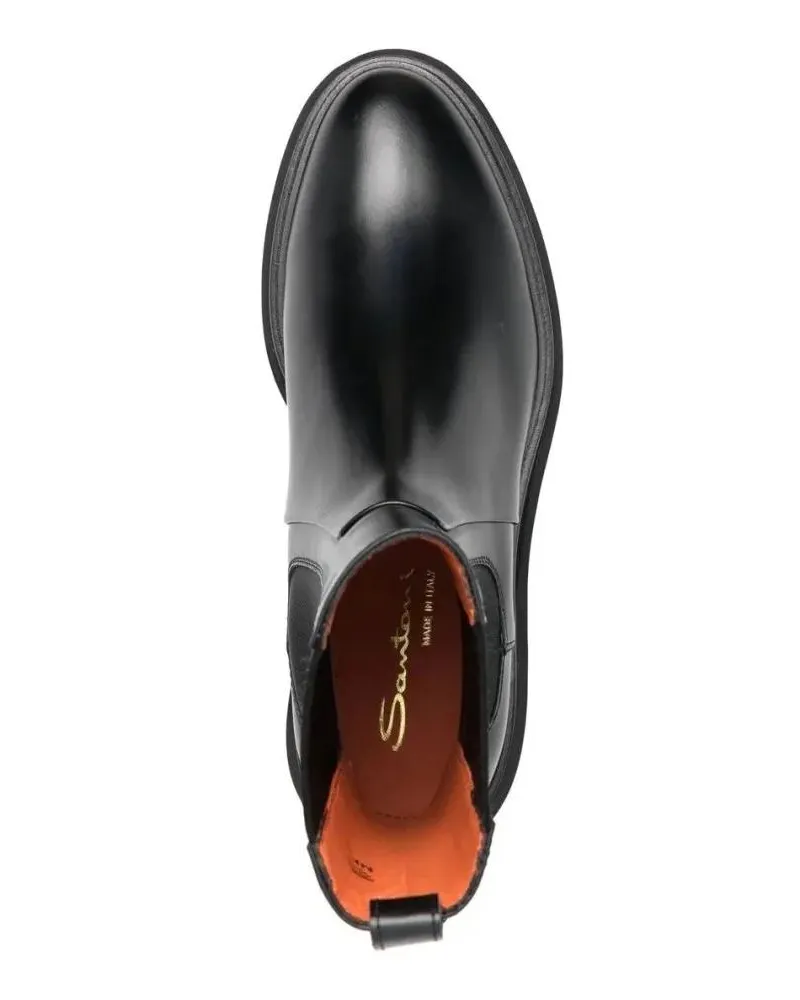 Santoni Stiefel Forester Booties schwarz Schwarz