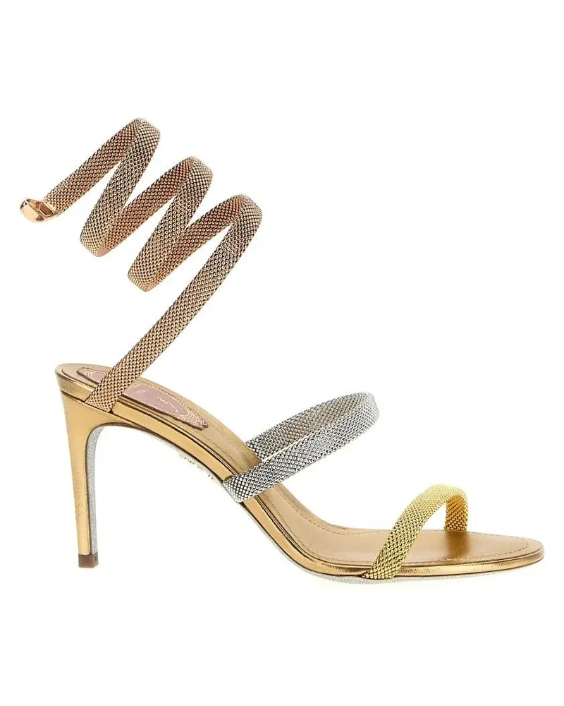 René Caovilla Sandalen 'Trigold Cleo' Sandals goldfarben 