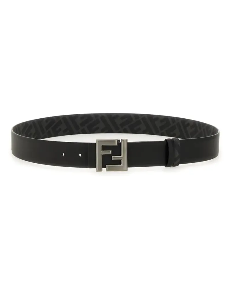 Fendi Gürtel "Squared Ff" Belt schwarz Schwarz