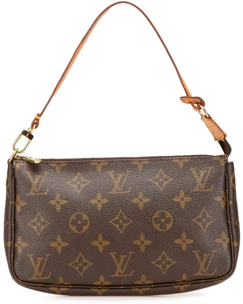 Louis Vuitton Hobo Bags Monogram Pochette Accessoires braun Braun