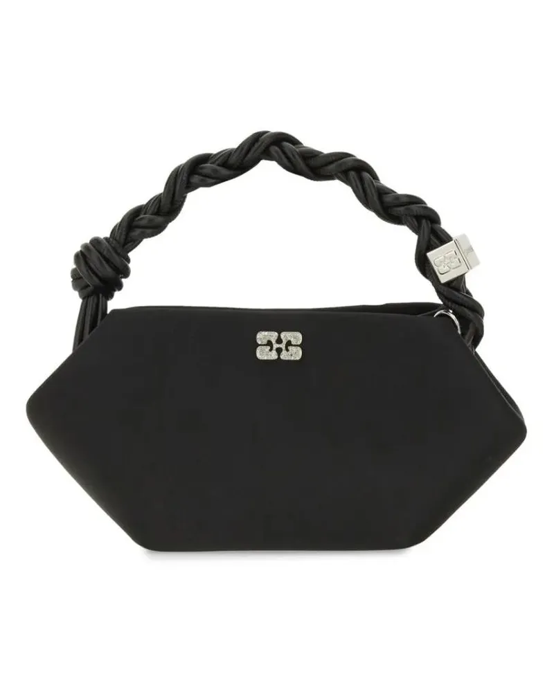 Ganni Hobo Bags Mini "Bou" Bag schwarz Schwarz