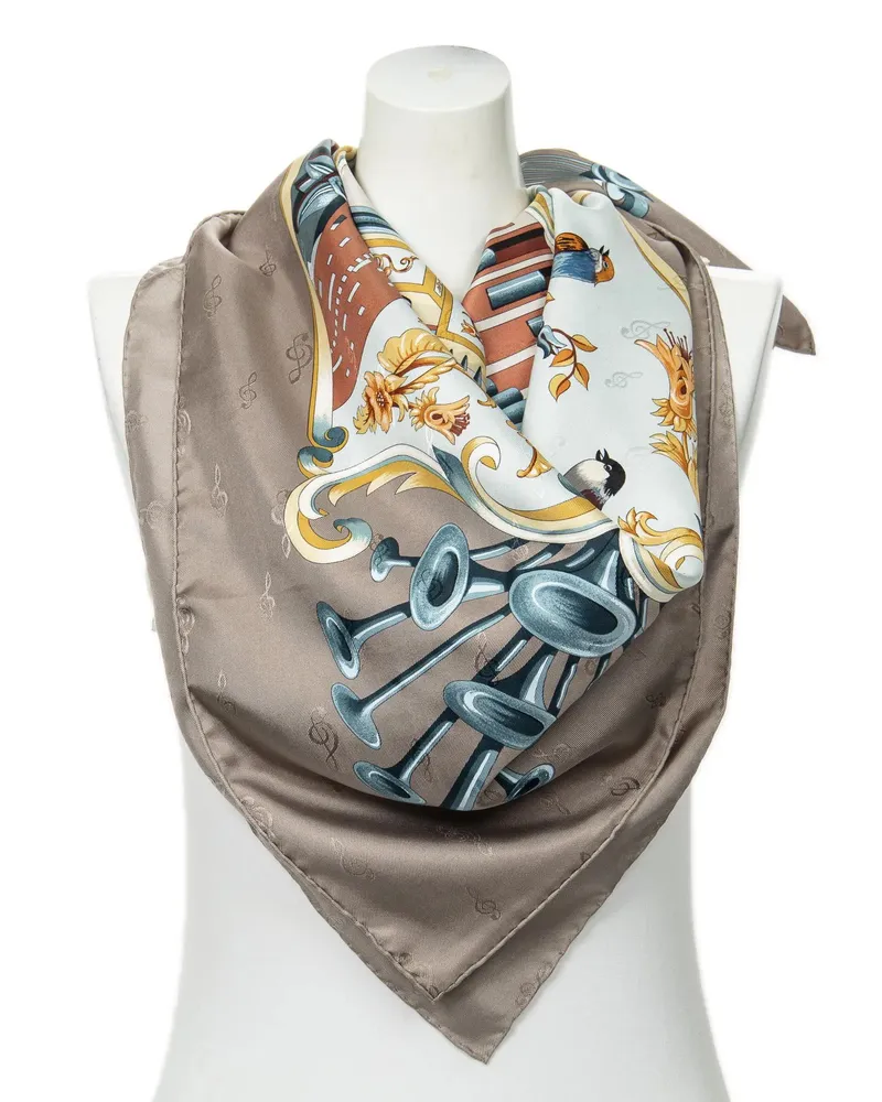 Hermès Crossbody Bags Scarf grau Grau